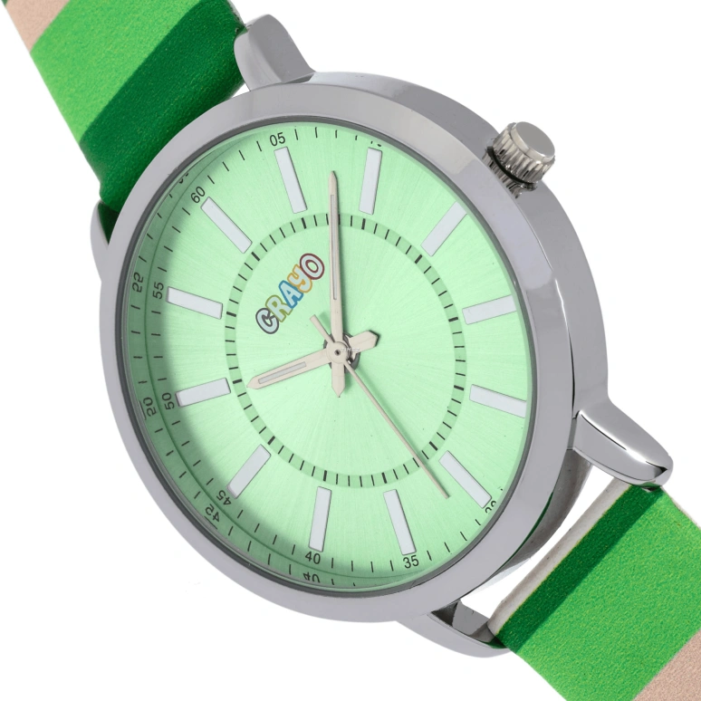Crayo,Other 36mm,36mm,Composite,Green,Quartz,Hardlex,Round,cracr5700 Mint