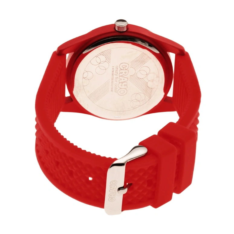 Crayo,Other 40mm,40mm,Metal,Black,Quartz,Hardlex,Round,cracr3700 Red,cracr3700 Red-Black