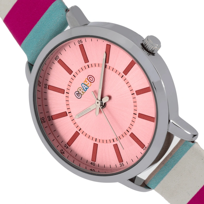 Crayo,Other 36mm,36mm,Composite,Pink,Quartz,Hardlex,Round,cracr5700 Pink
