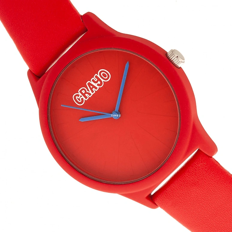 Crayo,Other 38mm,38mm,Composite,Red,Quartz,Hardlex,Round,cracr5300 Red