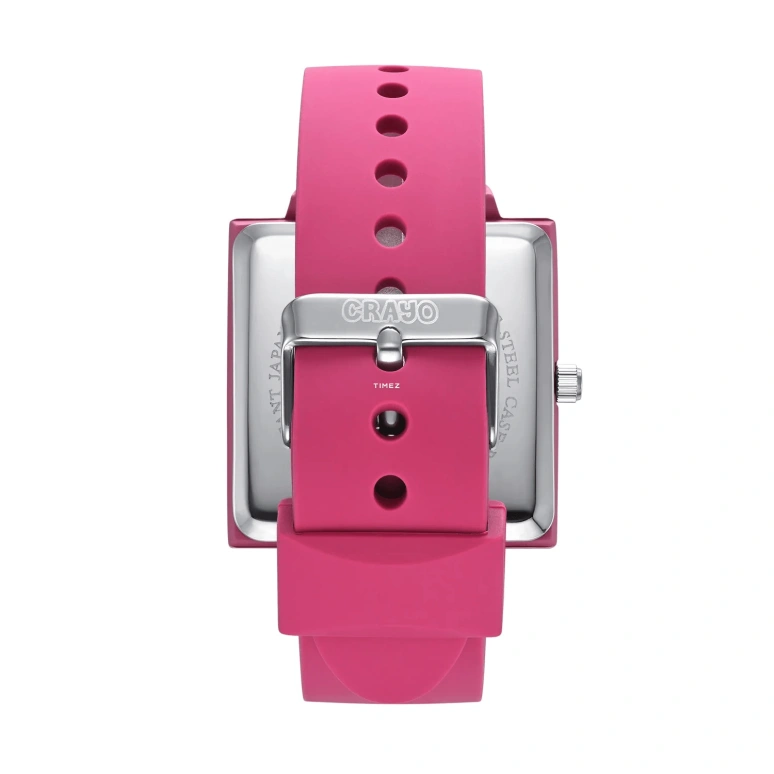 Crayo,Other 38mm,38mm,Composite,Pink Red,Quartz,Day,Hardlex,cracr6000 Pink