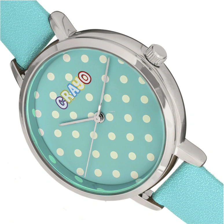 Crayo,Other 35mm,35mm,Composite,Blue,White,Quartz,Hardlex,Round,cracr5900 Blue