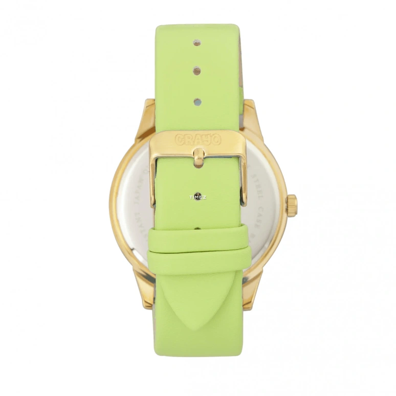 Crayo,Other 41mm,41mm,Composite,White,Red,Quartz,Hardlex,Round,cracr5000 Light Green