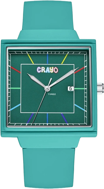 Crayo,Other 38mm,38mm,Composite,Cyan,Quartz,Day,Hardlex,cracr6000 Teal