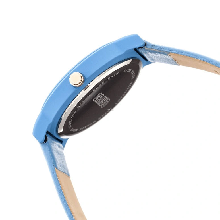 Crayo,Other 38mm,38mm,Metal,Blue,Quartz,Hardlex,Round,cracr4700 Blue
