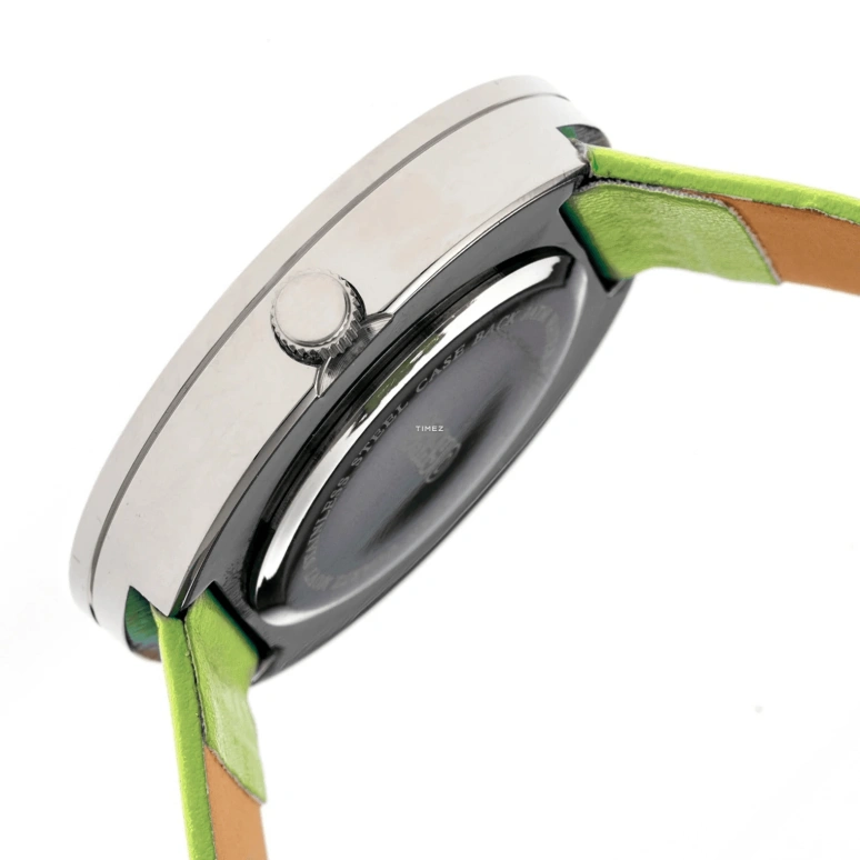 Crayo,Other 42mm,42mm,Metal,Multi-Color,Quartz,Hardlex,Round,cracr4200 Silver,cracr4200 Silver-Green
