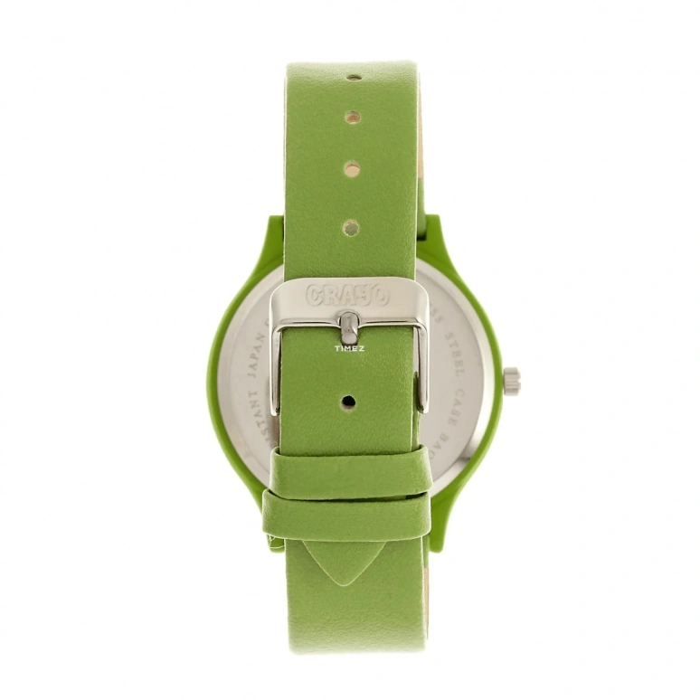 Crayo,Other 36mm,36mm,Metal,Green,Quartz,Hardlex,Round,cracr4500 Green