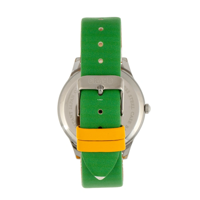 Crayo,Other 38mm,38mm,Composite,Coal Gray,Quartz,Sapphire,Crystal Glass,Round,cracr5600 Yellow