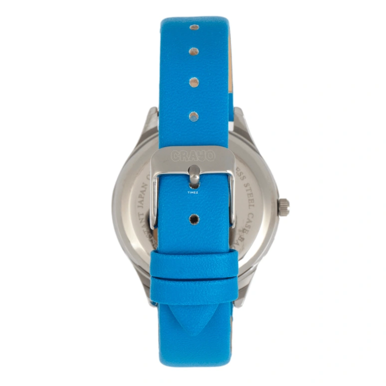 Crayo,Other 32mm,32mm,Composite,Black,Quartz,Hardlex,Round,cracr5500 Blue
