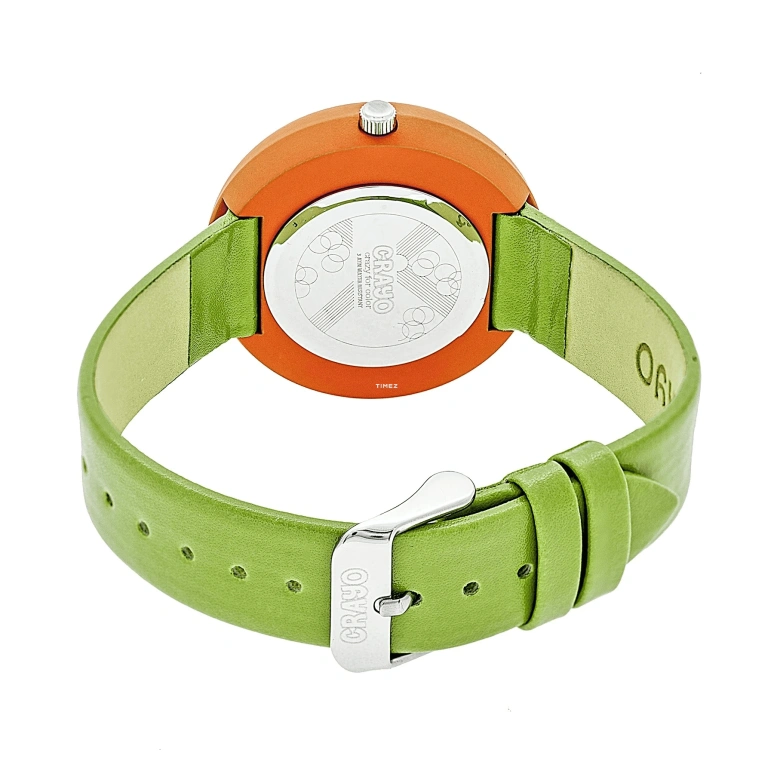 Crayo,Other 38mm,38mm,Metal,Green,Quartz,Hardlex,Round,cracr3400 Green