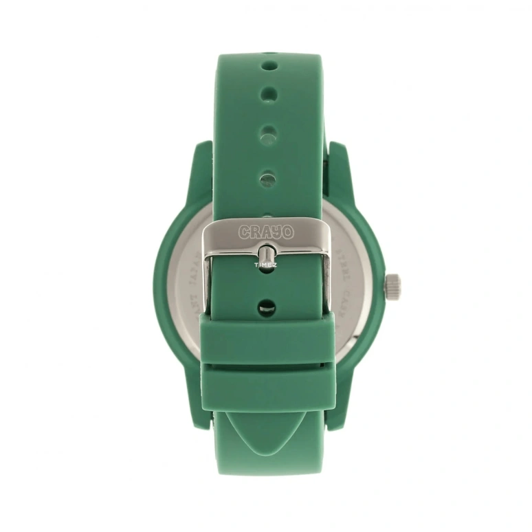 Crayo,Other 41mm,41mm,Metal,Cyan,Quartz,Day,Hardlex,cracr2000 Teal