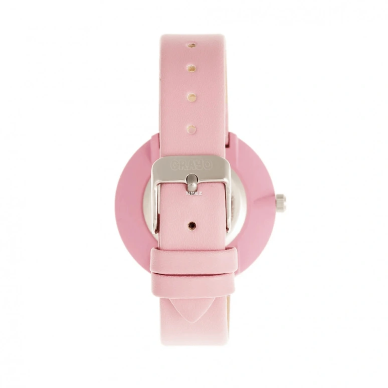 Crayo,Other 37mm,37mm,Composite,Pink,Quartz,Sapphire,Crystal Glass,Round,cracr5400 Pink