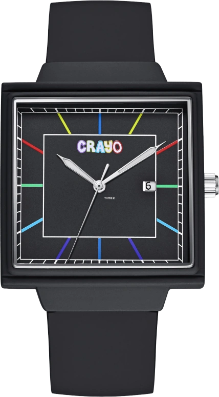 Crayo,Other 38mm,38mm,Composite,Black,Quartz,Day,Hardlex,cracr6000 Black