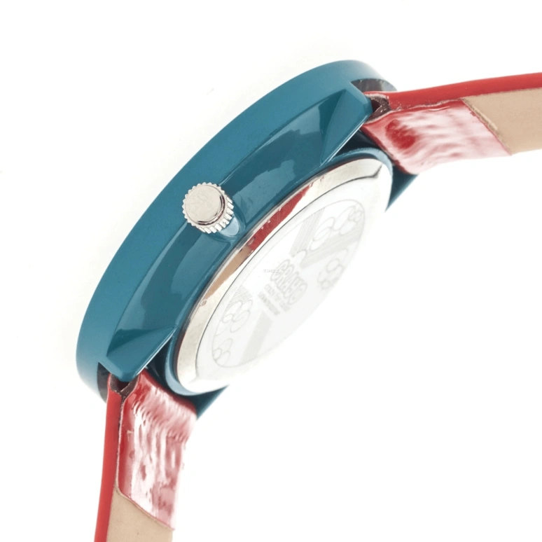 Crayo,Other 37mm,37mm,Metal,White,Quartz,Hardlex,Round,cracr3100 Teal,cracr3100 Teal-Red