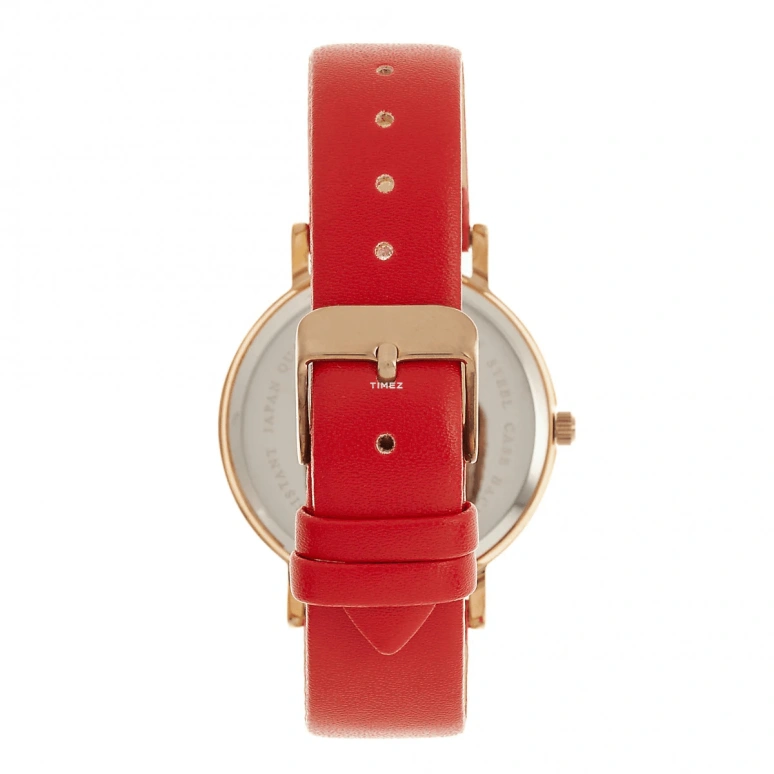 Crayo,Other 38mm,38mm,Metal,Pink Gold,Quartz,Hardlex,Round,cracr4300 Rose Gold,cracr4300 Rose Gold-Red