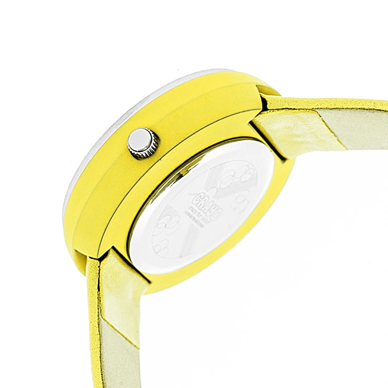 Crayo,Other 38mm,38mm,Metal,Green,Yellow,Quartz,Hardlex,Round,cracr3400 Yellow