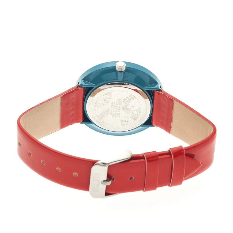 Crayo,Other 37mm,37mm,Metal,White,Quartz,Hardlex,Round,cracr3100 Teal,cracr3100 Teal-Red