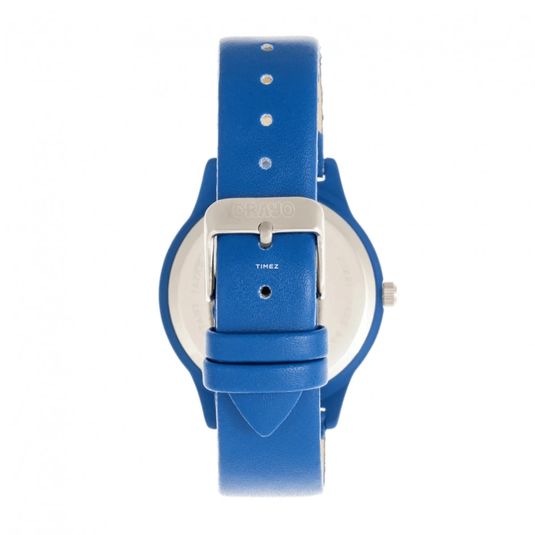 Crayo,Other 38mm,38mm,Composite,Blue,Quartz,Hardlex,Round,cracr5300 Blue