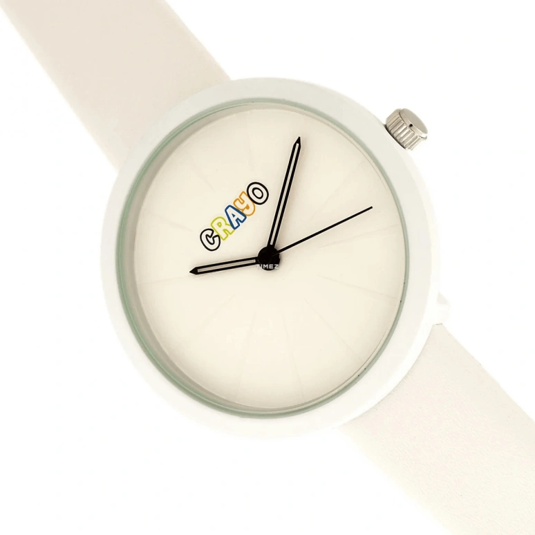 Crayo,Other 37mm,37mm,Composite,White,Quartz,Hardlex,Round,cracr5400 White
