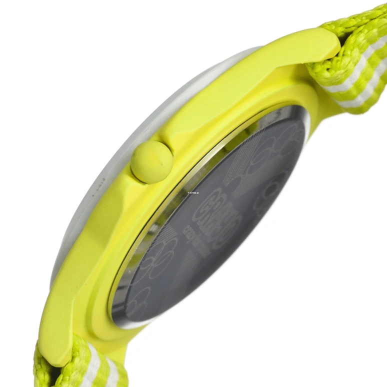 Crayo,Other 39mm,39mm,Metal,White,Yellow,Quartz,Day,Hardlex,cracr0700 Lime,cracr0700 Lime-White