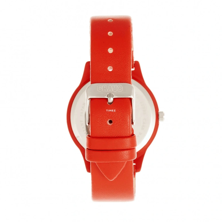 Crayo,Other 38mm,38mm,Composite,Red,Quartz,Hardlex,Round,cracr5300 Red