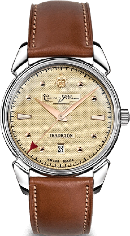 Cuervo y Sobrinos,Historiador 40mm,40mm,Stainless Steel,Pink,Automatic,Date,42hours,3195,3195.1TR.C