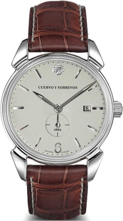 Cuervo y Sobrinos,Historiador 40mm,40mm,Stainless Steel,Automatic,Date,38hours,3191,3191.1I