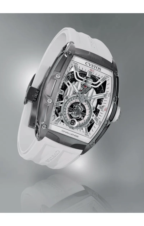 Cvstos,Jetliner 47.20x36mm,47.20x36mm,Stainless Steel,Titanium,White,Automatic,Day,42hours,A00103,A00103.3600002