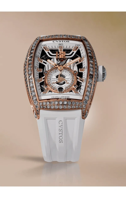 Cvstos,Jetliner 47.20x36mm,47.20x36mm,Red Gold,Titanium,White,Automatic,Day,42hours,A00103,A00103.3620002