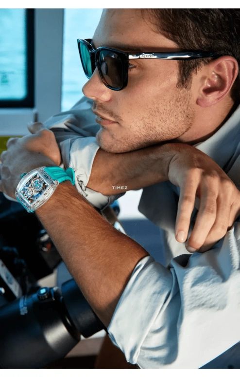 Cvstos,Sealiner 53.70x41mm,53.70x41mm,Sapphire,White,Green,Automatic,Day,42hours,C00103,C00103.4183002