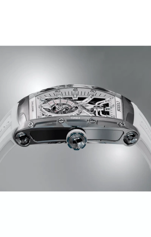 Cvstos,Jetliner 47.20x36mm,47.20x36mm,Stainless Steel,Titanium,White,Automatic,Day,42hours,A00103,A00103.3600001