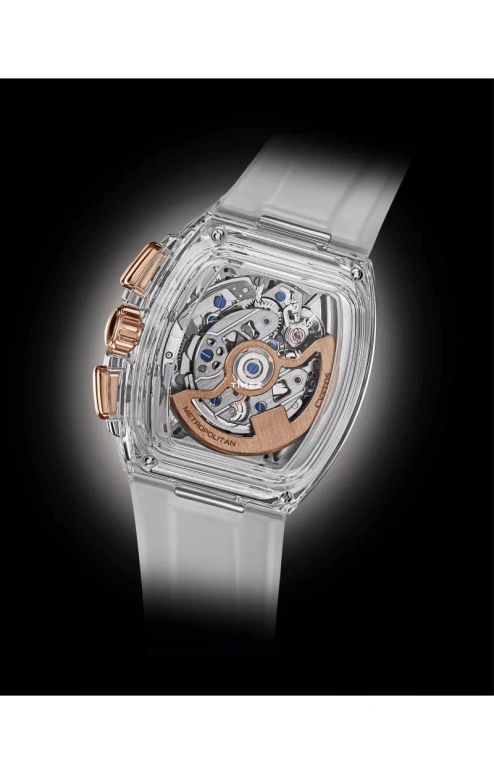 Cvstos,Metropolitan 51x42mm,51x42mm,Sapphire,Red Gold,Rose Gold,Automatic,Chronograph,42hours,F00112,F00112.4285001