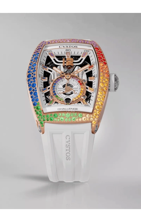 Cvstos,Jetliner 47.20x36mm,47.20x36mm,Red Gold,Titanium,White,Automatic,Day,42hours,A00103,A00103.3620003