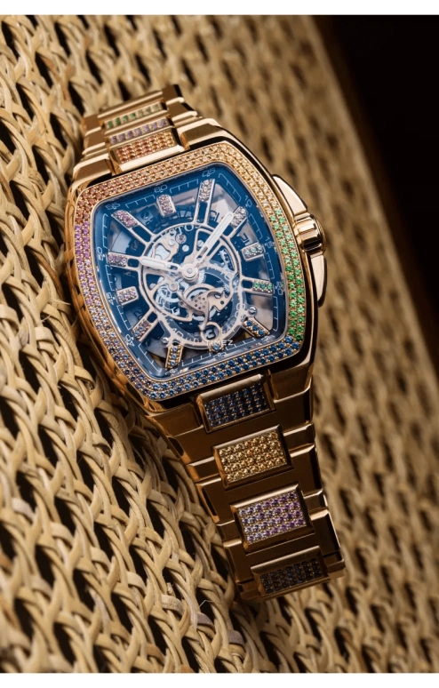 Cvstos,Metropolitan 51x42mm,51x42mm,Red Gold,Blue,Automatic,Day,42hours,F00103,F00103.4225002