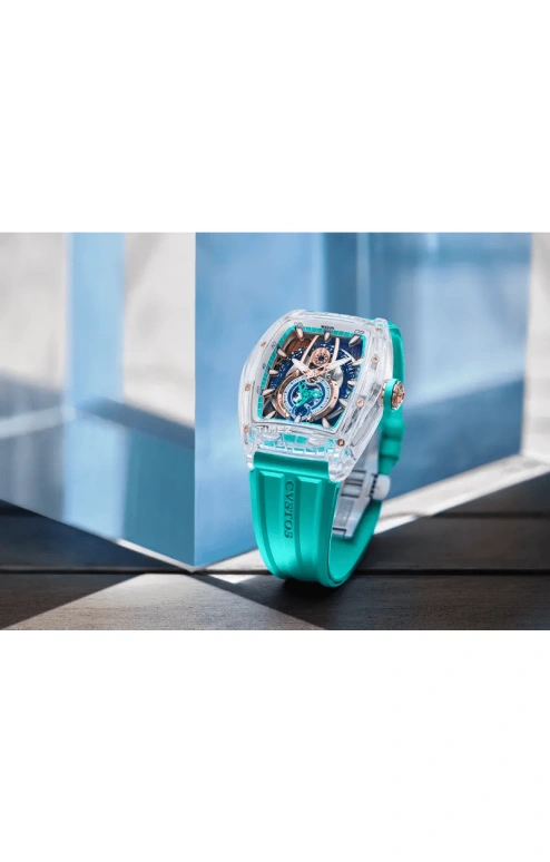 Cvstos,Sealiner 53.70x41mm,53.70x41mm,Sapphire,White,Green,Automatic,Day,42hours,C00103,C00103.4183002