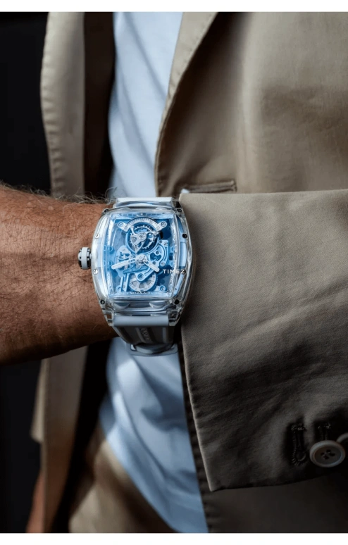 Cvstos,Complication 53.70x41mm,53.70x41mm,Sapphire,Sky Blue,Handwound,Tourbillon,56hours,E00105,E00105.4183002