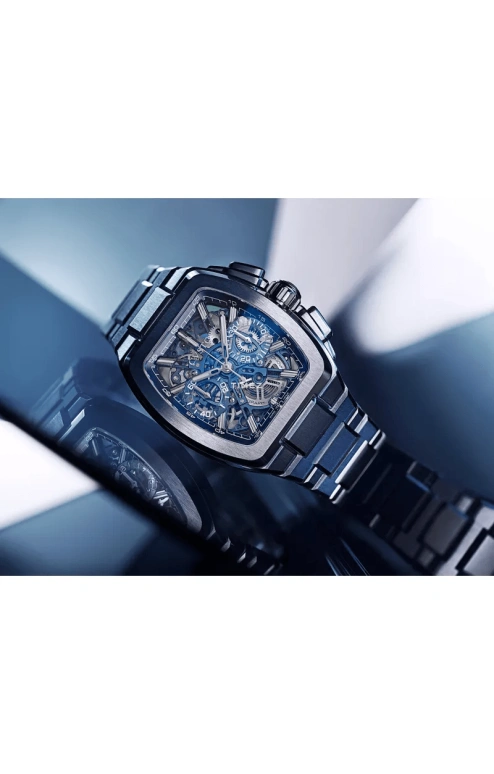 Cvstos,Metropolitan 51x42mm,51x42mm,Titanium,Blue,Automatic,Chronograph,42hours,F00112,F00112.4213001