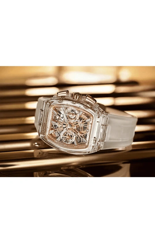 Cvstos,Metropolitan 51x42mm,51x42mm,Sapphire,Red Gold,Rose Gold,Automatic,Chronograph,42hours,F00112,F00112.4285001