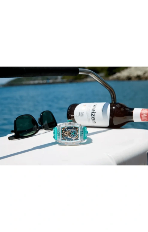 Cvstos,Sealiner 53.70x41mm,53.70x41mm,Sapphire,White,Green,Automatic,Day,42hours,C00103,C00103.4183002