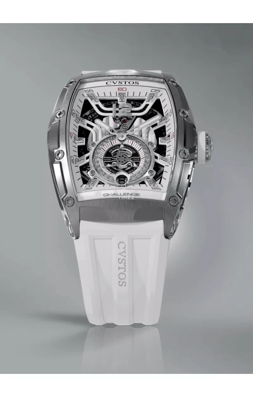 Cvstos,Jetliner 47.20x36mm,47.20x36mm,Stainless Steel,Titanium,White,Automatic,Day,42hours,A00103,A00103.3600002