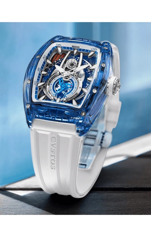 Cvstos,Sealiner 53.70x41mm,53.70x41mm,Sapphire,Titanium,Brown,Black,Blue,Automatic,Day,42hours,C00103,C00103.4183004