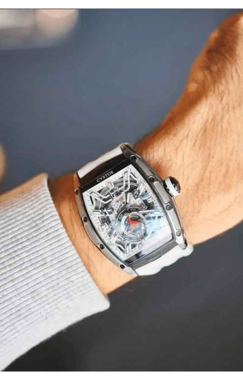 Cvstos,Jetliner 53.70x41mm,53.70x41mm,Titanium,Grey,Automatic,Day,42hours,A00103,A00103.4110001