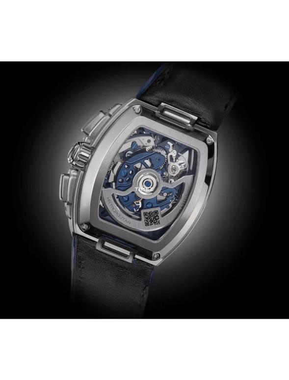 Cvstos,Metropolitan 51x42mm,51x42mm,Titanium,Blue,Automatic,Chronograph,42hours,F00112,F00112.4213001