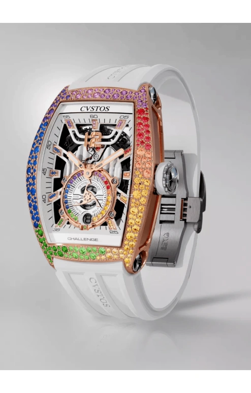 Cvstos,Jetliner 47.20x36mm,47.20x36mm,Red Gold,Titanium,White,Automatic,Day,42hours,A00103,A00103.3620003