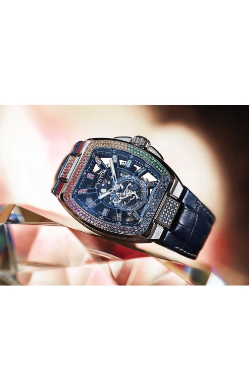 Cvstos,Metropolitan 51x42mm,51x42mm,Titanium,Blue,Automatic,Day,42hours,F00103,F00103.4216002