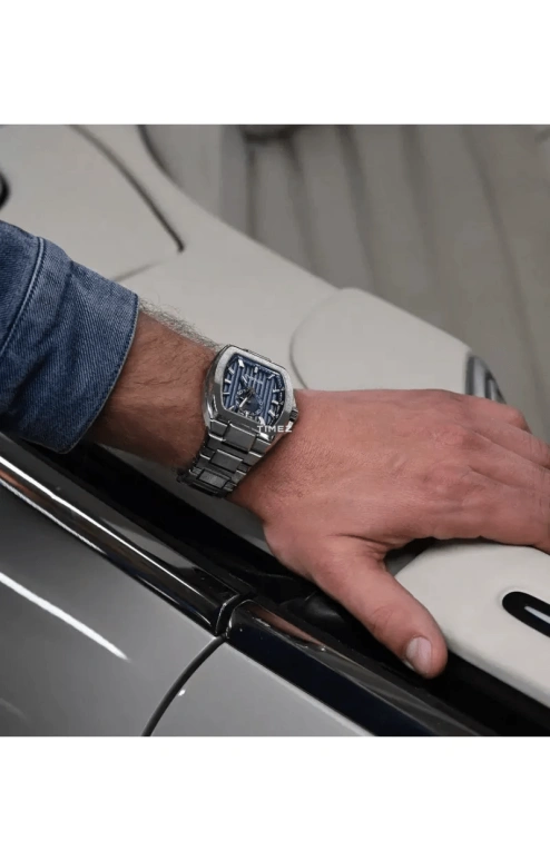 Cvstos,Metropolitan 51x42mm,51x42mm,Titanium,Blue,Automatic,Day,42hours,F01103,F01103.4213001