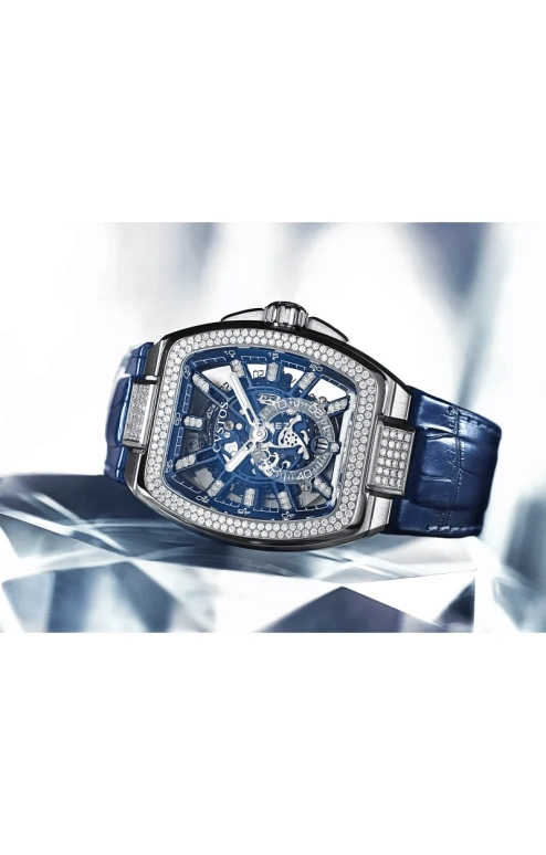 Cvstos,Metropolitan 51x42mm,51x42mm,Titanium,Blue,Automatic,Day,42hours,F00103,F00103.4216001
