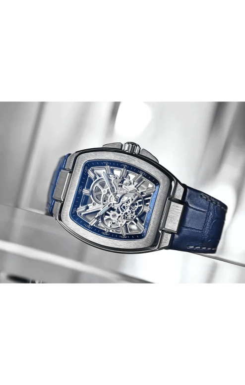 Cvstos,Metropolitan 51x42mm,51x42mm,Titanium,Silver,Blue,Handwound,70hours,In-house Caliber,F00113,F00113.4216001
