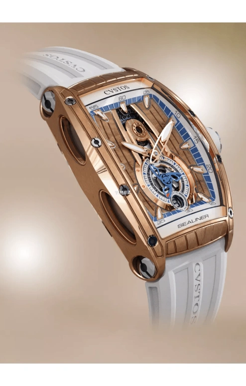 Cvstos,Sealiner 47.20x36mm,47.20x36mm,Red Gold,Titanium,Brown,Automatic,Day,42hours,C00103,C00103.3625001
