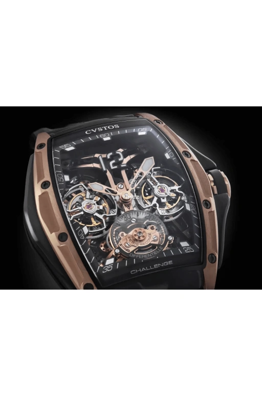 Cvstos,Complication 53.70x41mm,53.70x41mm,Red Gold,Titanium,Black,Automatic,Tourbillon,In-house Caliber,E00105,E00105.4172001